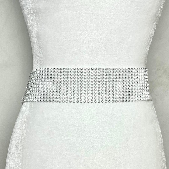 sparkly silver belt - Picture 1 of 3